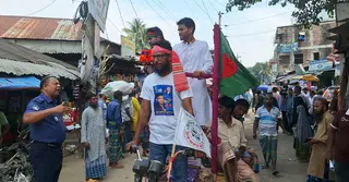 জামালপুরে গণঅধিকার পরিষদের প্রতিষ্ঠাবার্ষিকী উপলক্ষে নির্বাচনি গণসংযোগ